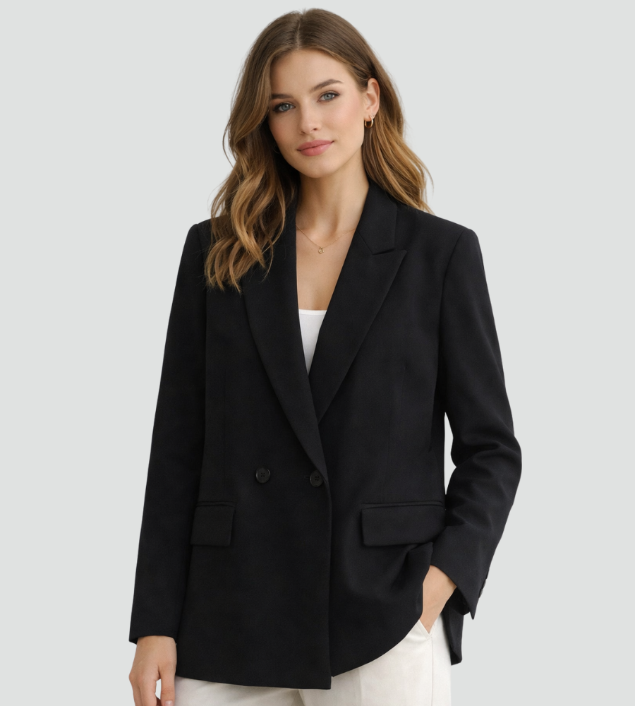 Blazer Damen mit doppelter Knopf-Front und elegantem Schnitt | T&S - 6 - Modeglanz