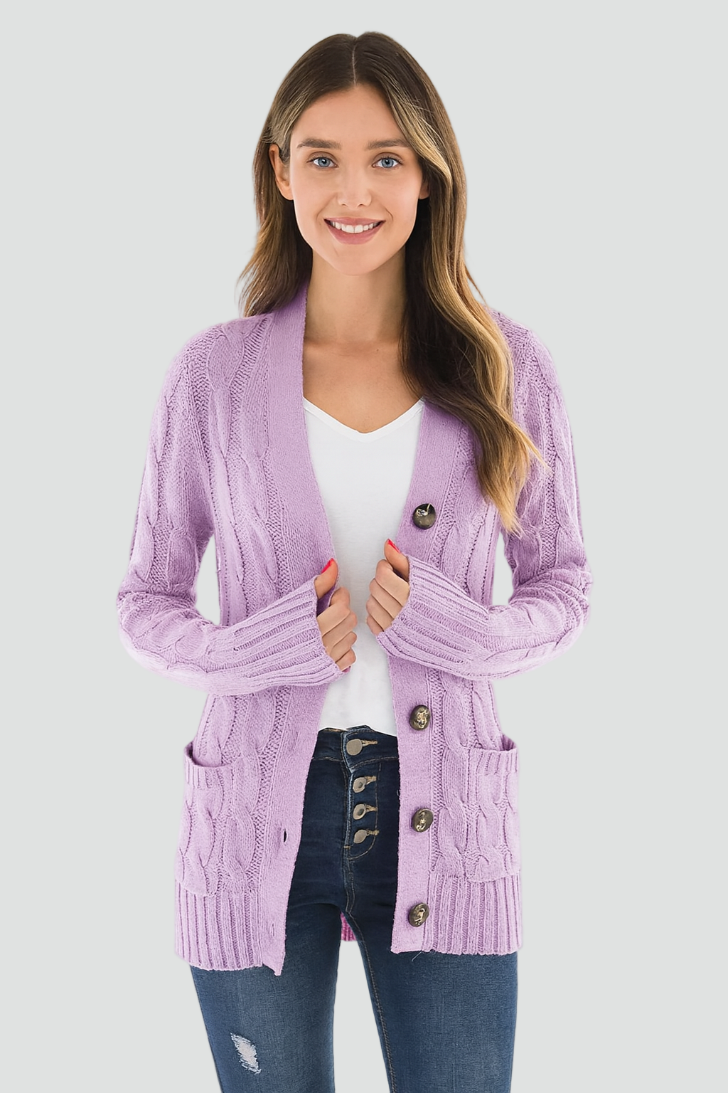 Damen Cardigan mit Knopfleiste und Taschen | T&S - 1 - Modeglanz