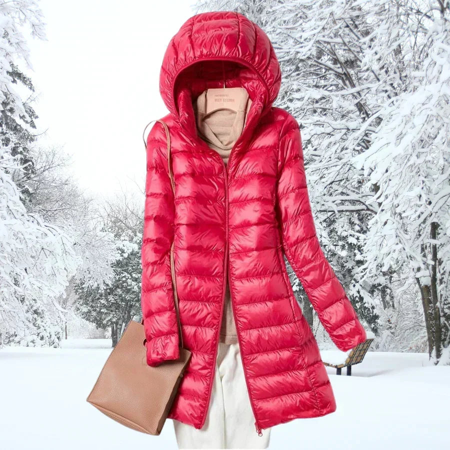 Winterjacke Damen mit Kapuze und taillierter Passform | T&S - 6 - Modeglanz