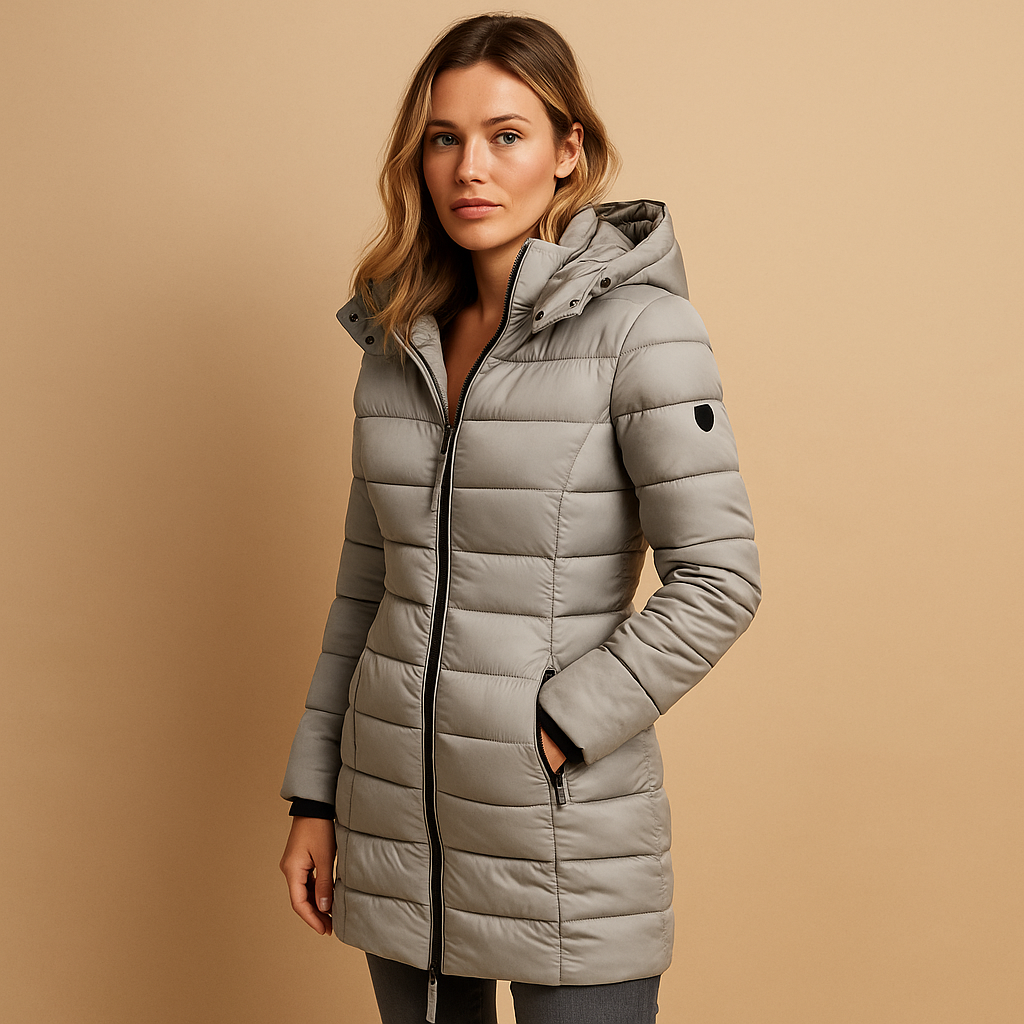 Winterjacke Damen mit Kapuze | Taillierter Schnitt und praktische Taschen | T&S - 2 - Modeglanz