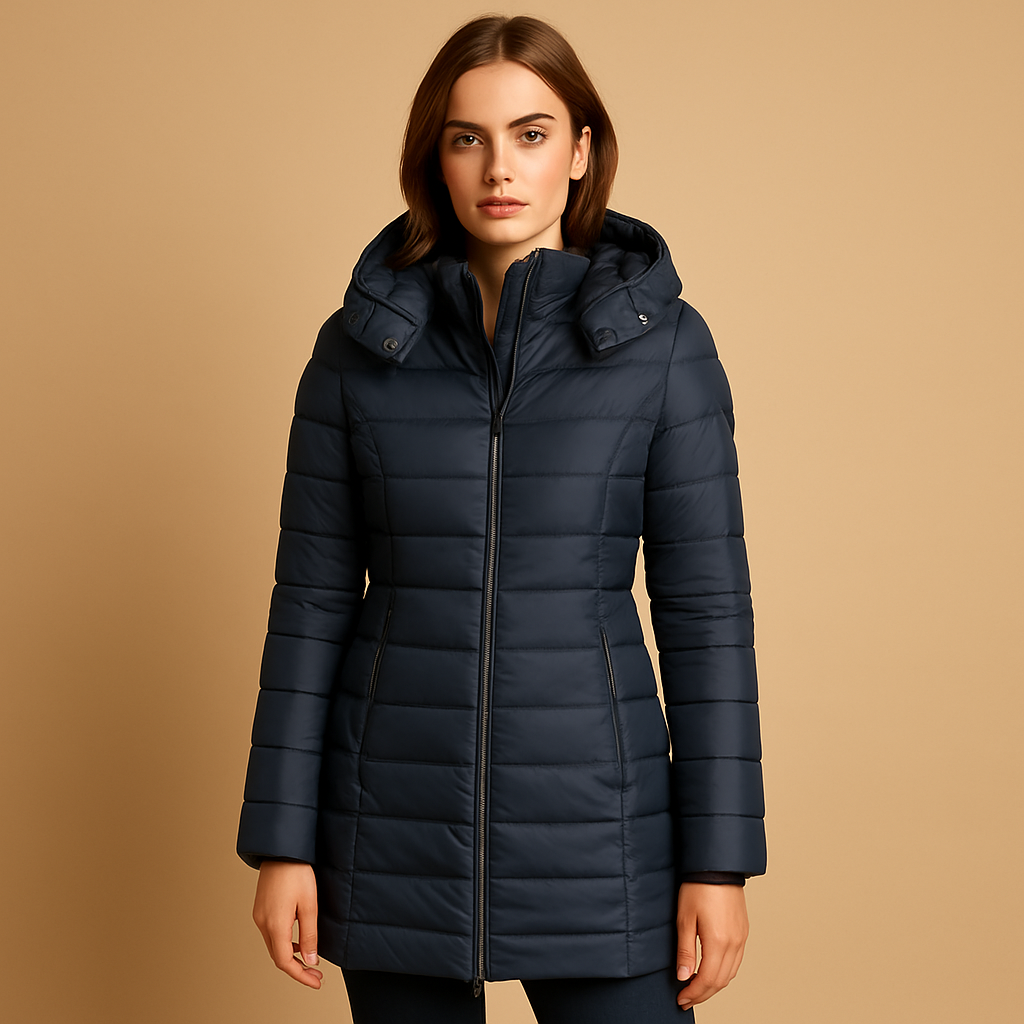 Winterjacke Damen mit Kapuze | Taillierter Schnitt und praktische Taschen | T&S - 4 - Modeglanz
