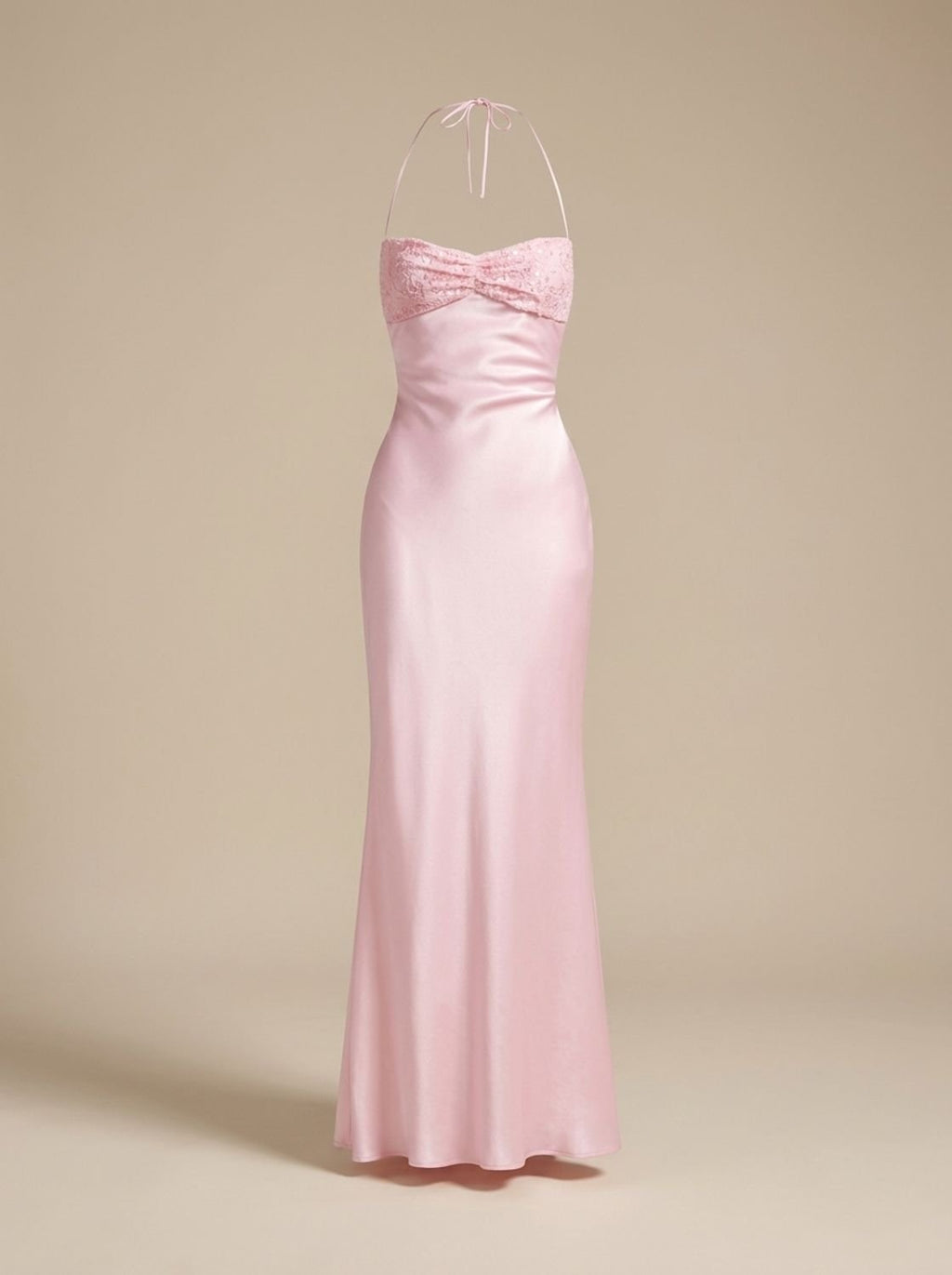 Abendkleid Damen mit Halterneck und figurbetonender Passform | T&S - 9 - Modeglanz