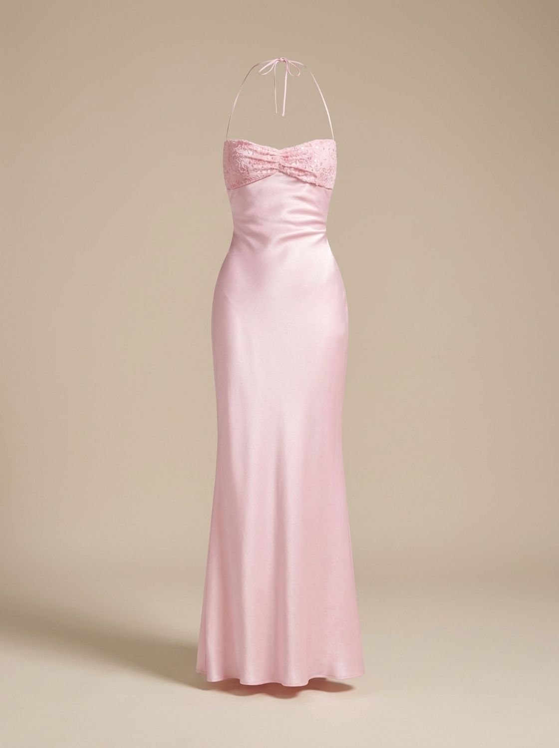 Abendkleid Damen mit Halterneck und figurbetonender Passform | T&S - 9 - Modeglanz