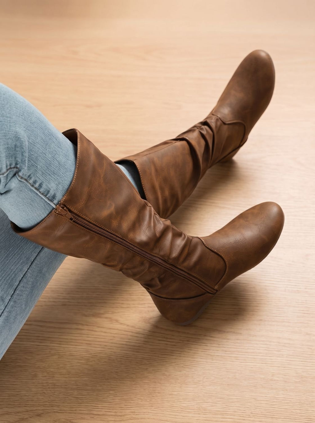 Stiefel Damen mit lässigem Design und praktischem Reißverschluss | T&S - 1 - Modeglanz