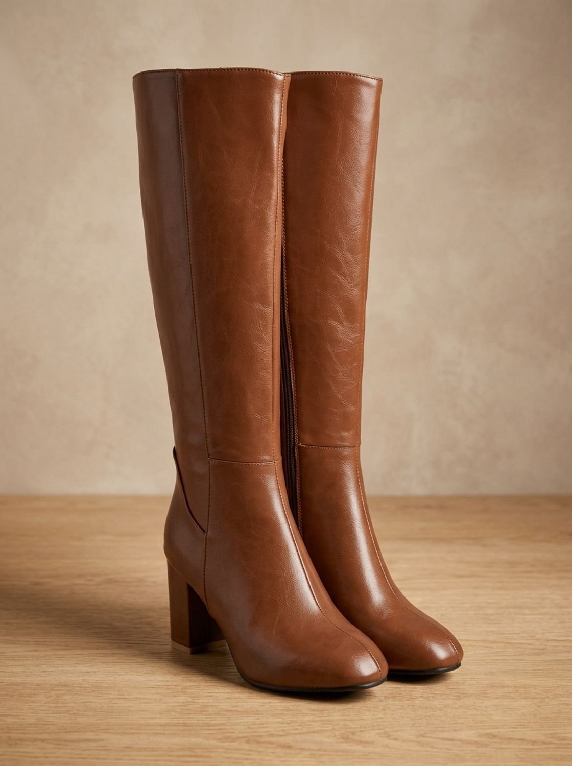 Stiefeletten Damen mit Blockabsatz und Reißverschluss | T&S - 3 - Modeglanz