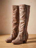 Stiefel Damen mit Blockabsatz und seitlichem Reißverschluss | T&S - 1 - Modeglanz