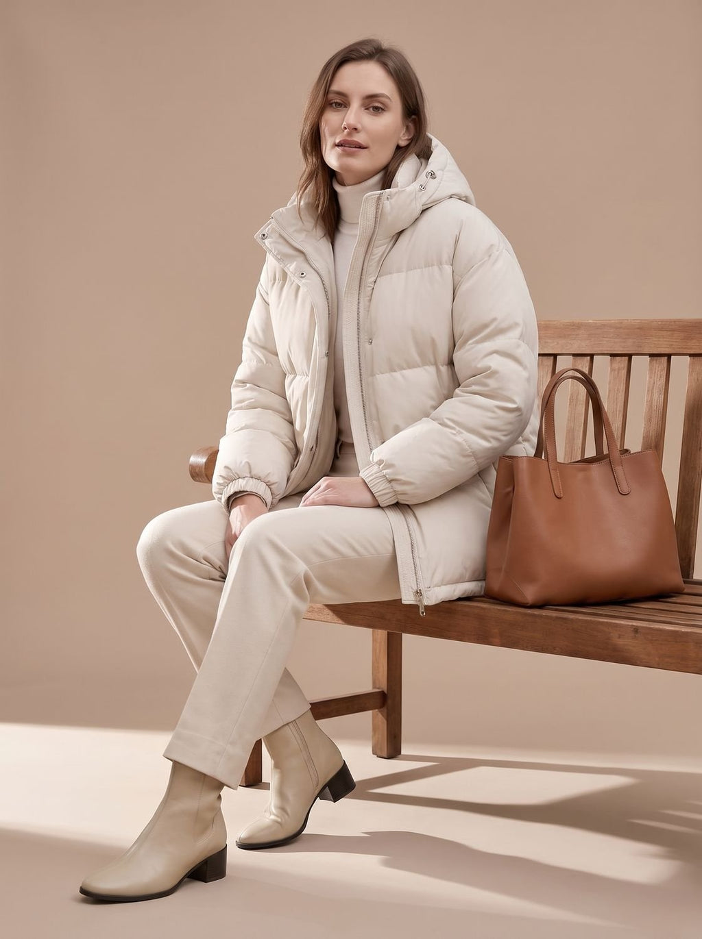 Damen Winterjacke mit Kapuze und lässiger Silhouette | T&S - 4 - Modeglanz