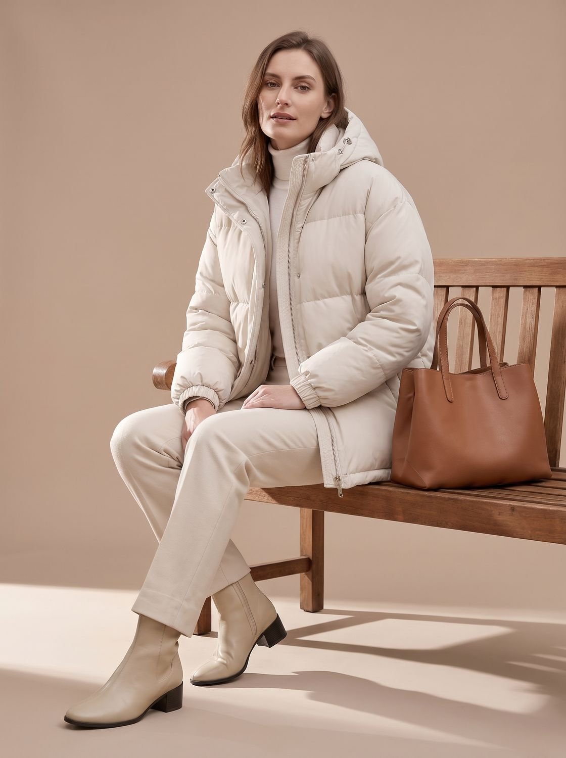 Damen Winterjacke mit Kapuze und lässiger Silhouette | T&S - 4 - Modeglanz