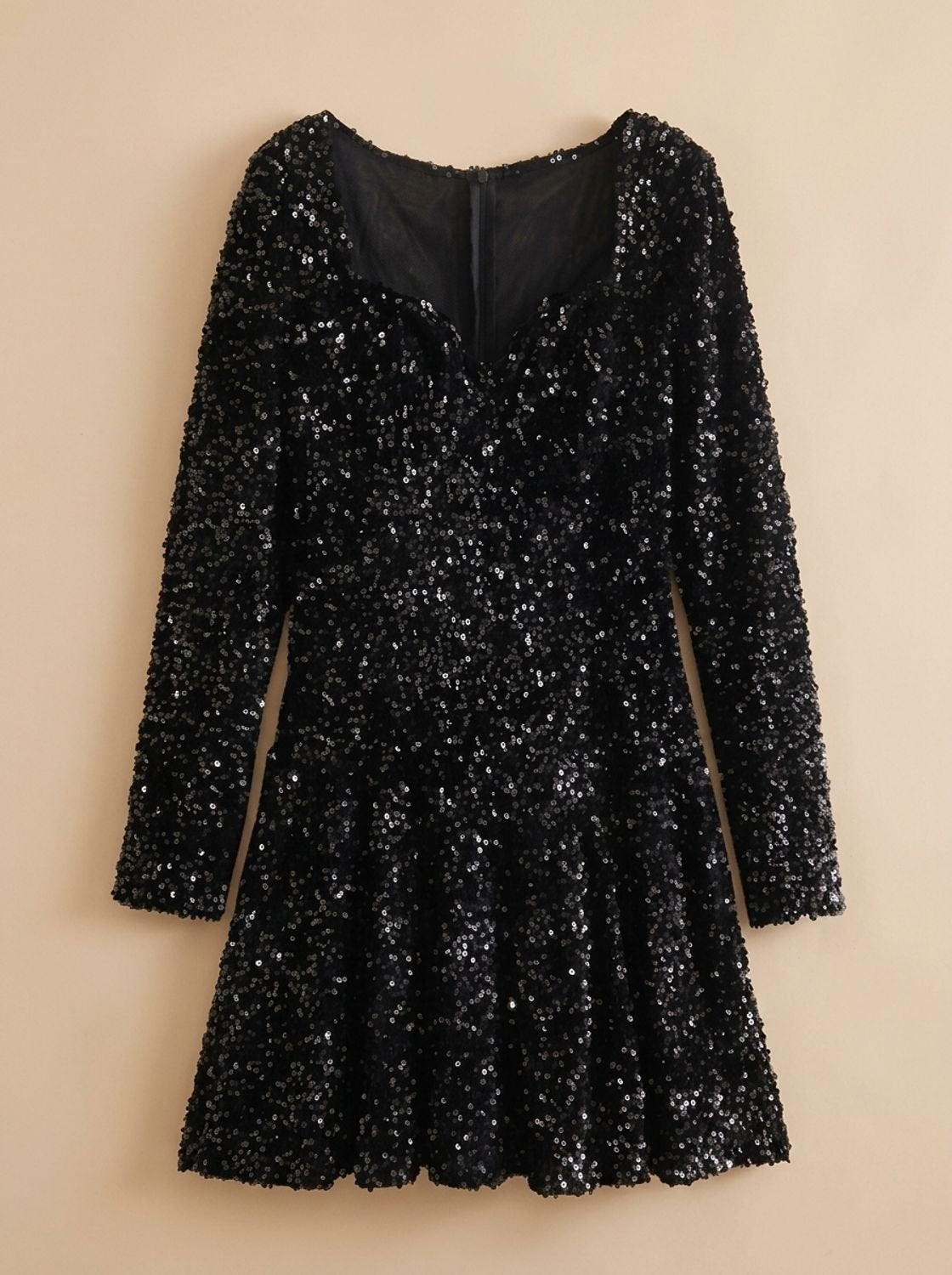 Mini Kleid Damen mit Puffärmeln und quadratischem Ausschnitt | T&S - 5 - Modeglanz