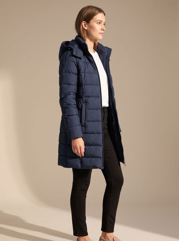 Damen Jacke mit Kapuze und Steppdesign | T&S - 1 - Modeglanz