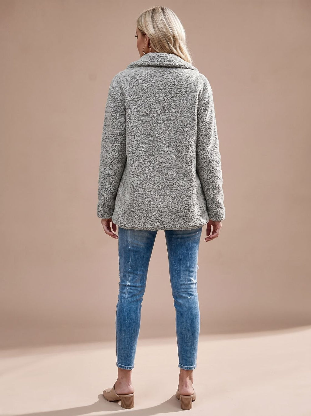 Damenjacke mit klassischem Revers und doppelter Knopfleiste - legerer Look - 7 - Trendlinie