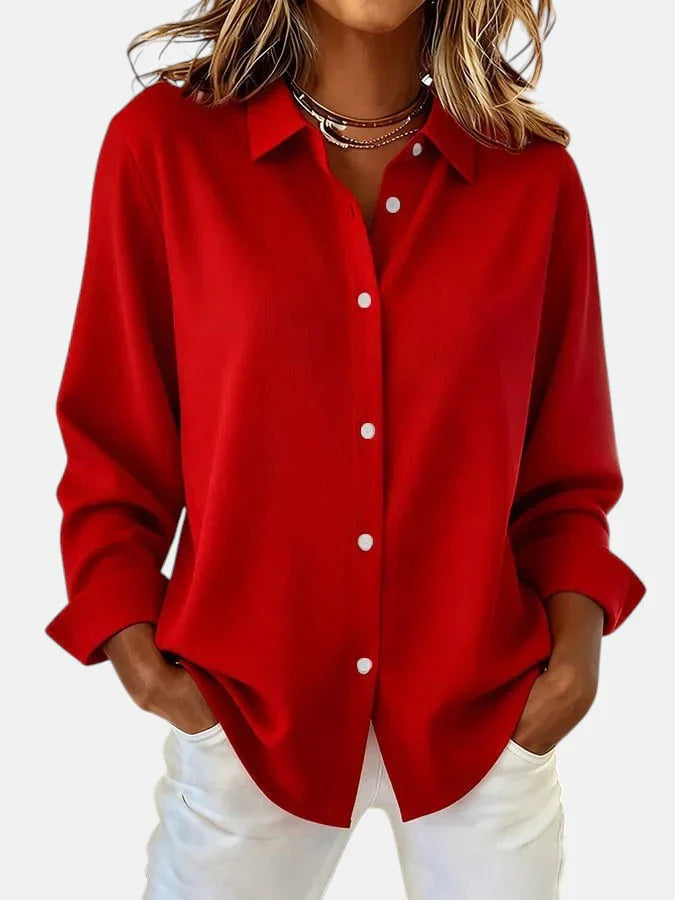 Bluse Damen mit klassischem Kragen und lässiger Passform - 2 - Trendlinie
