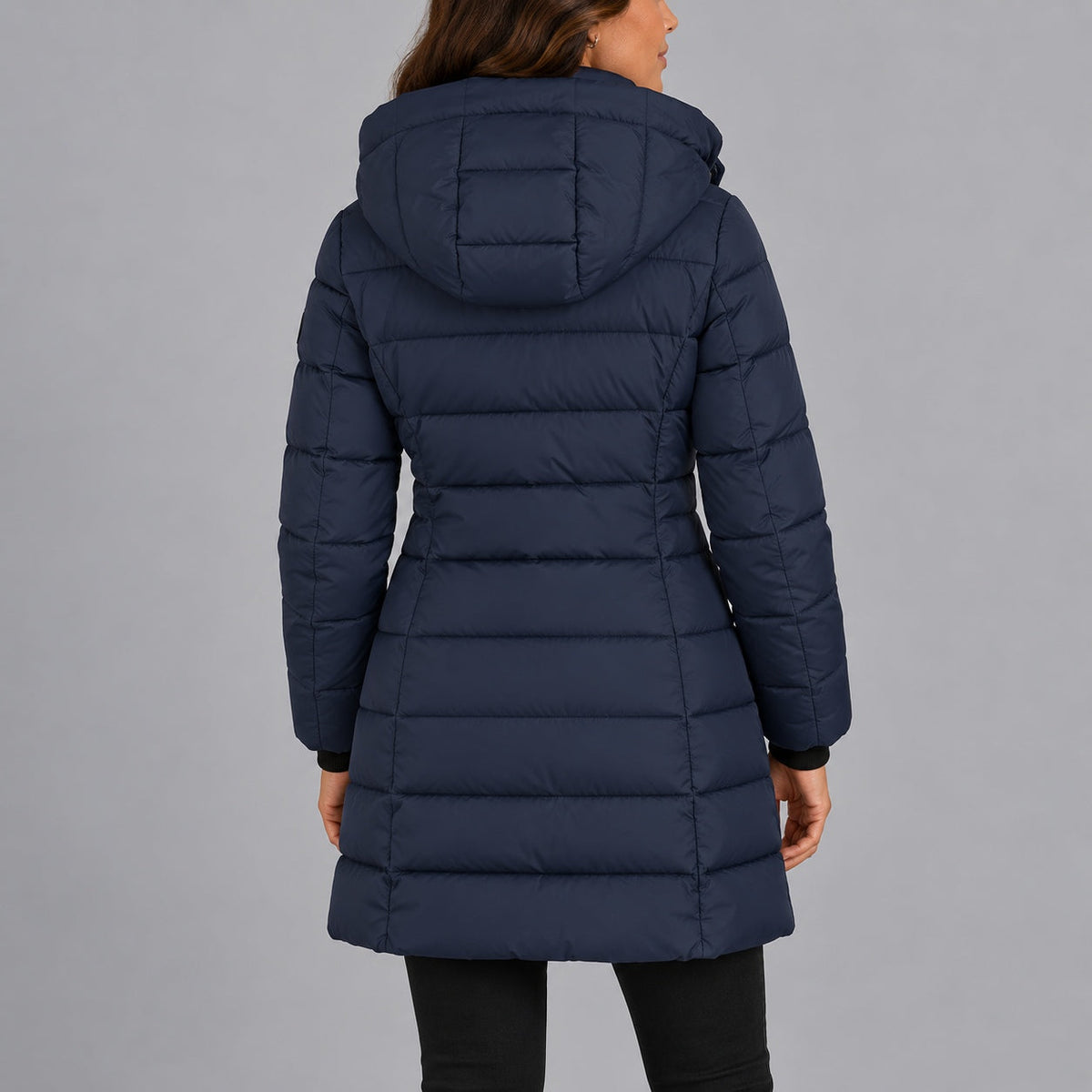 Damen Steppmantel mit Kapuze und taillierter Silhouette - 3 - Trendlinie