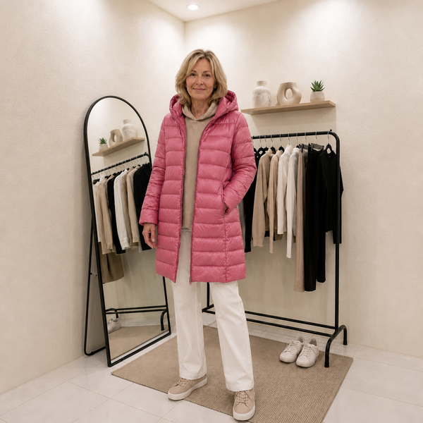 Damen Steppjacke mit Kapuze und figurbetontem Schnitt - 1 - Trendlinie