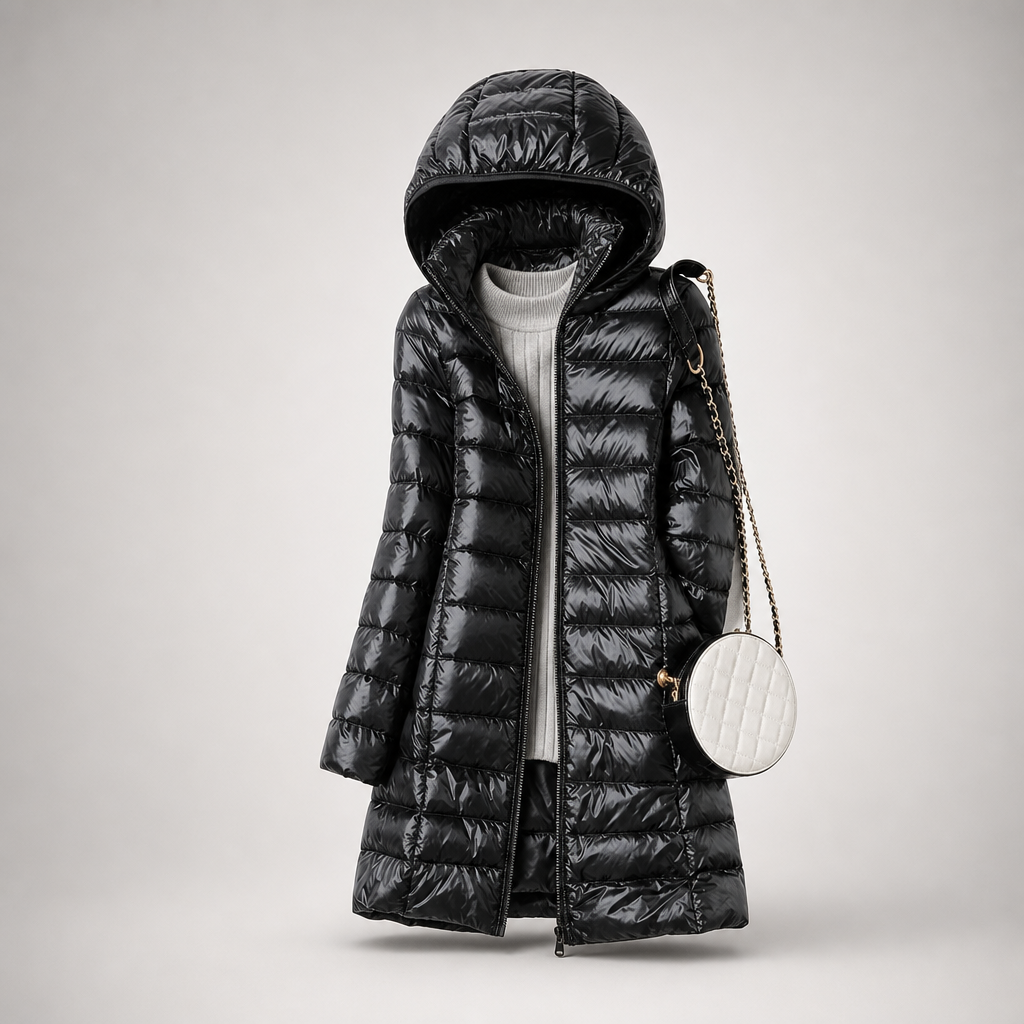 Damen Steppjacke mit Kapuze und figurbetontem Schnitt - 5 - Trendlinie