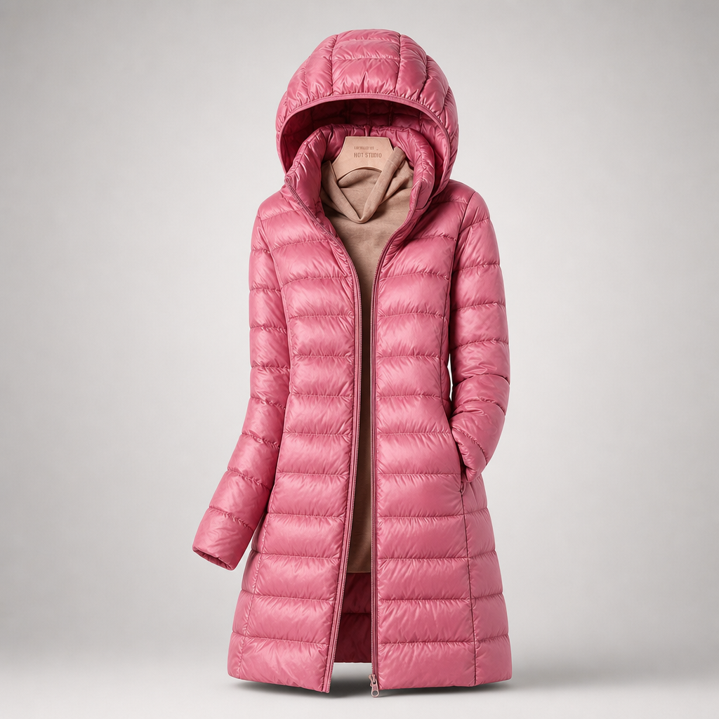 Damen Steppjacke mit Kapuze und figurbetontem Schnitt - 7 - Trendlinie