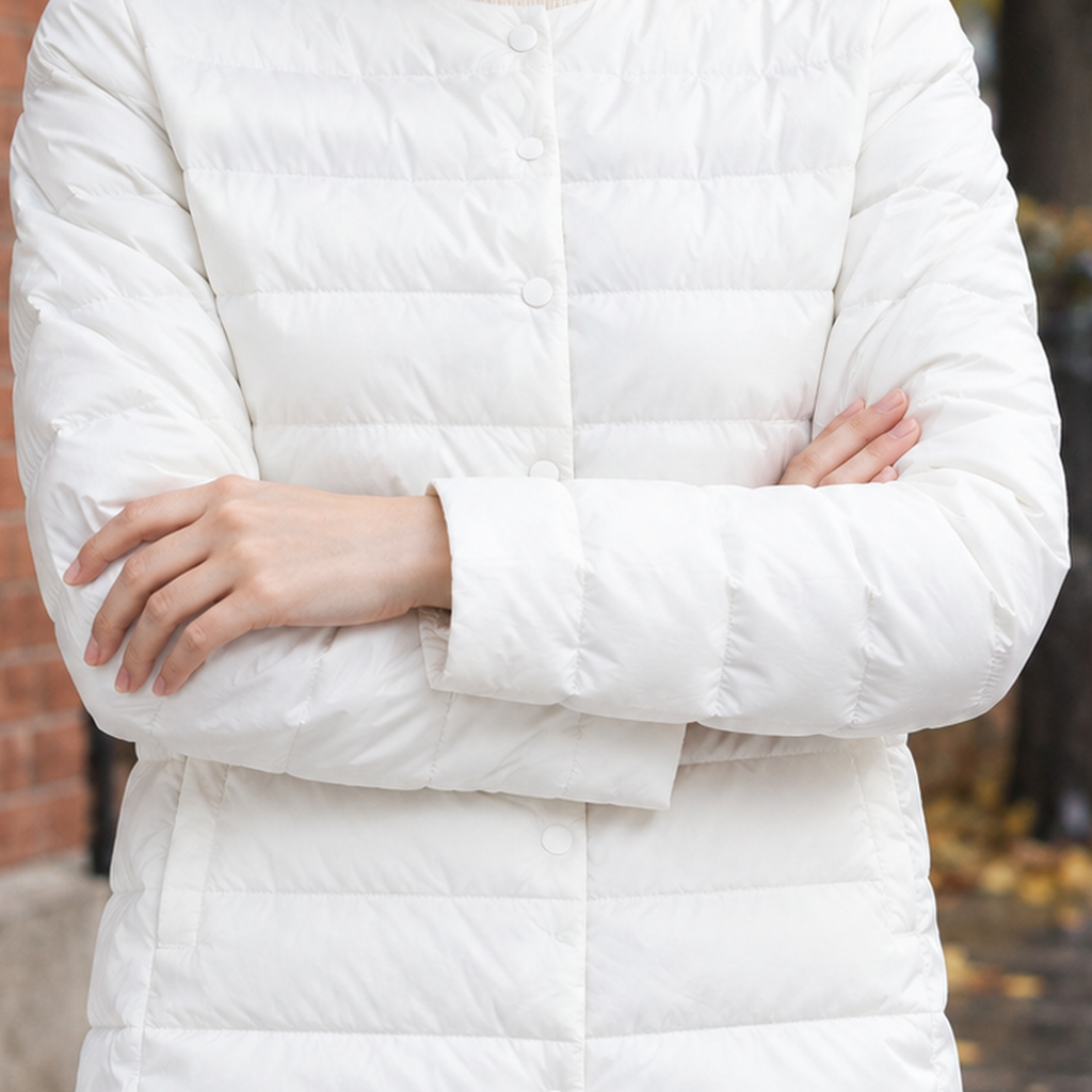 Steppjacke Damen mit geradem Schnitt und runden Ausschnitt - 2 - Trendlinie