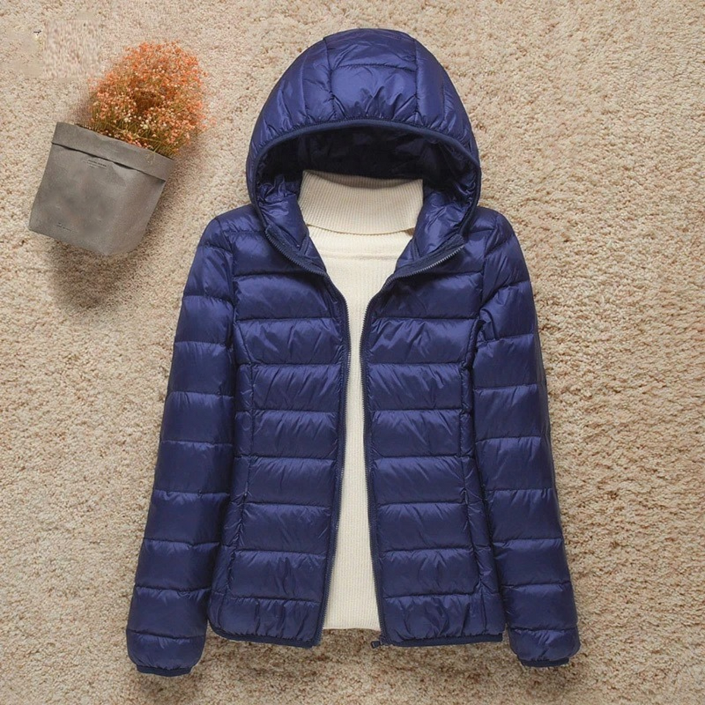 Damen Steppjacke mit Kapuze und tailliertem Schnitt - 2 - Trendlinie