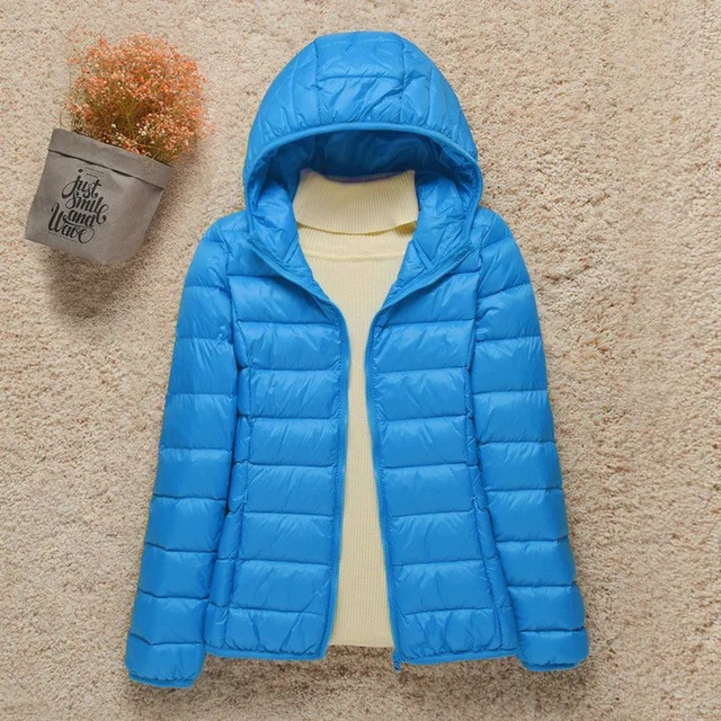 Damen Steppjacke mit Kapuze und tailliertem Schnitt - 4 - Trendlinie