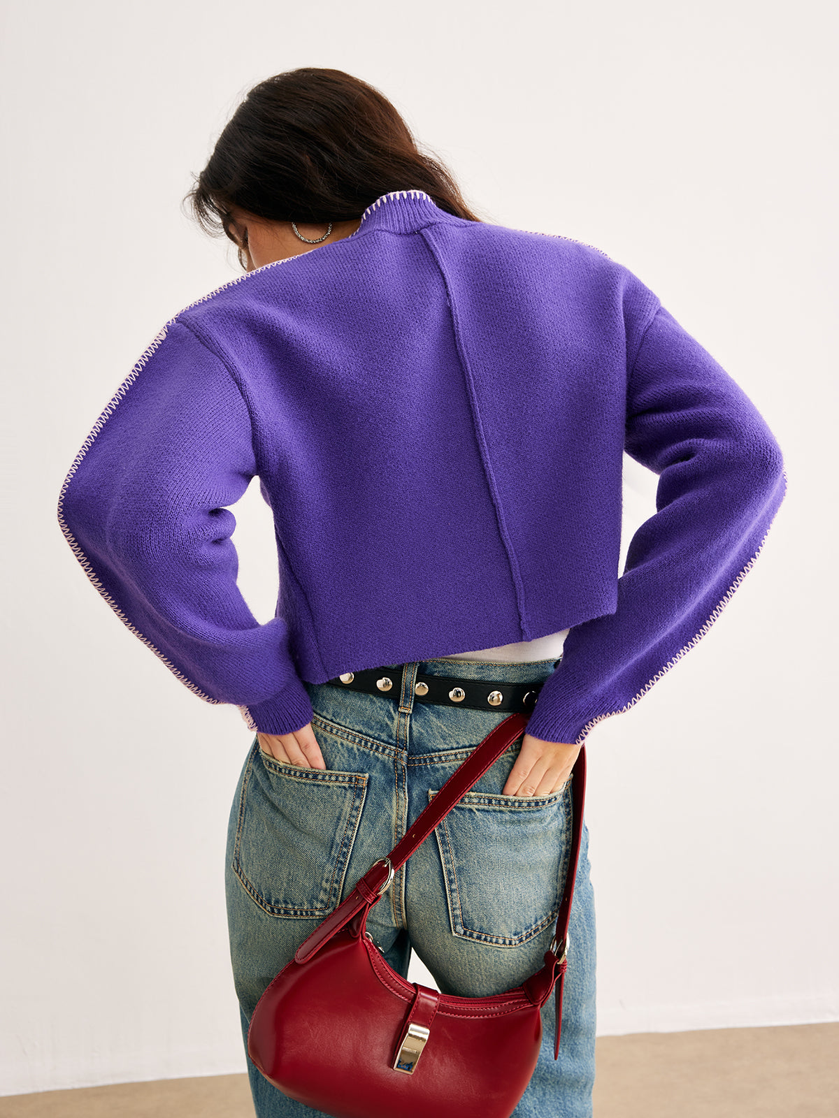 Damen Cardigan mit Knopfverschluss und lässigem Schnitt | T&S - 5 - Trendlinie