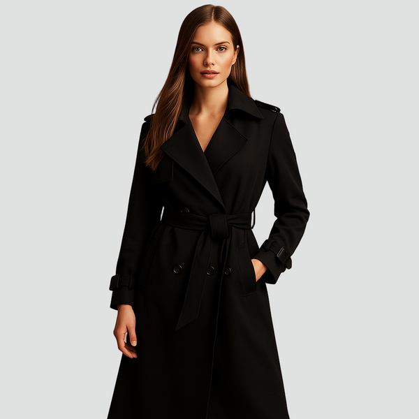 Trenchcoat Damen mit Taillengürtel und klassischem Schnitt | T&S - 1 - Trendlinie