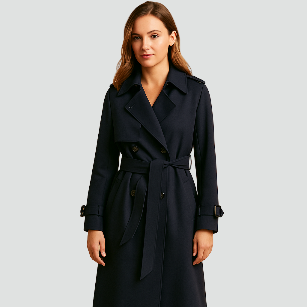 Trenchcoat Damen mit Taillengürtel und klassischem Schnitt | T&S - 2 - Trendlinie