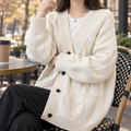 Oversized Cardigan Damen mit Knopfleiste und Taschen | T&S - 1 - Trendlinie