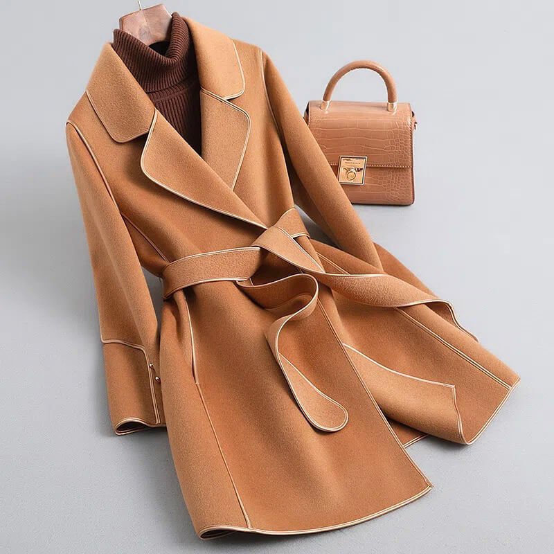 Trench Coat Damen mit Gürtel und Reverskragen | T&S - 1 - Trendlinie