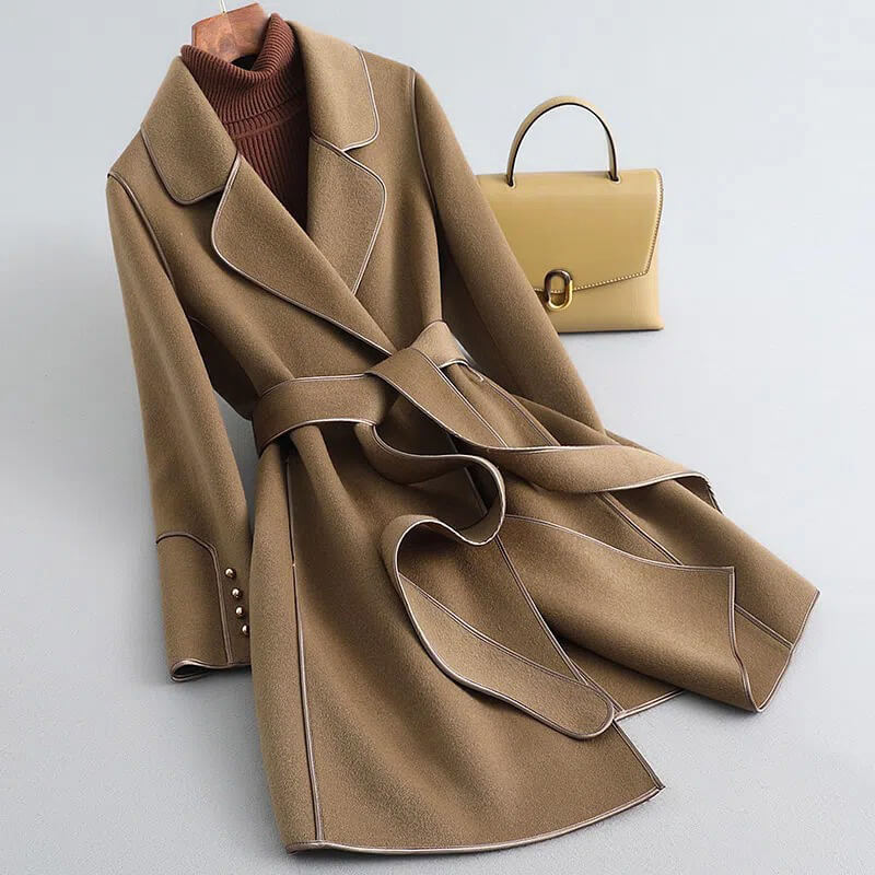 Trench Coat Damen mit Gürtel und Reverskragen | T&S - 2 - Trendlinie