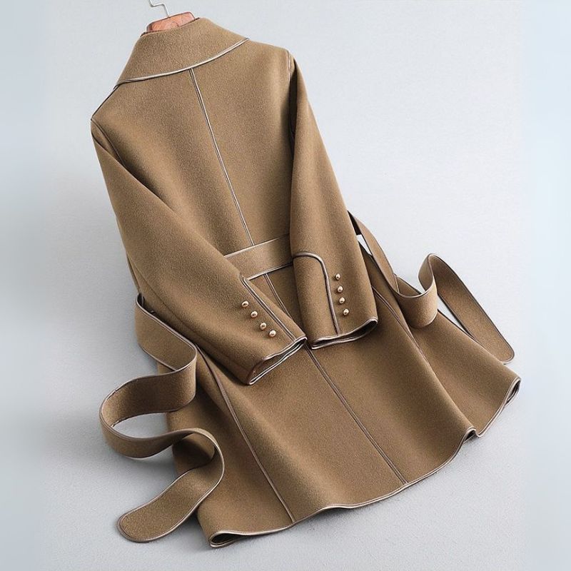 Trench Coat Damen mit Gürtel und Reverskragen | T&S - 3 - Trendlinie