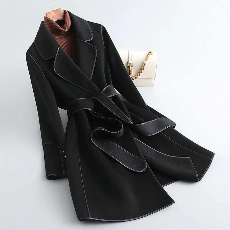 Trench Coat Damen mit Gürtel und Reverskragen | T&S - 5 - Trendlinie