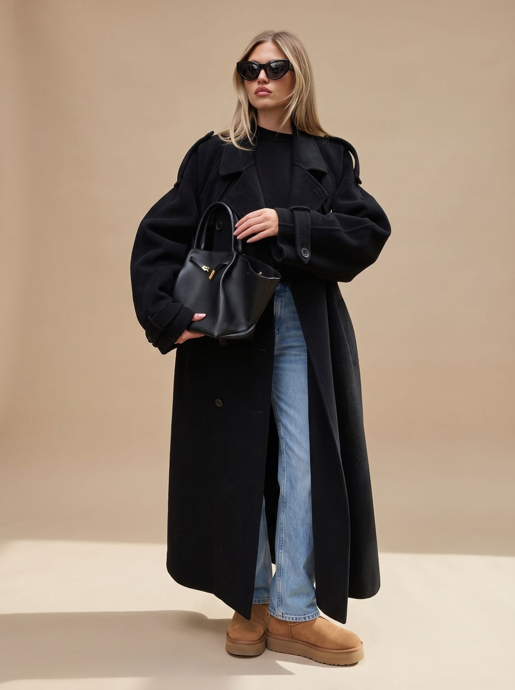 Trench Coat Damen mit Gürtel und lässiger Passform - 1 - Trendlinie
