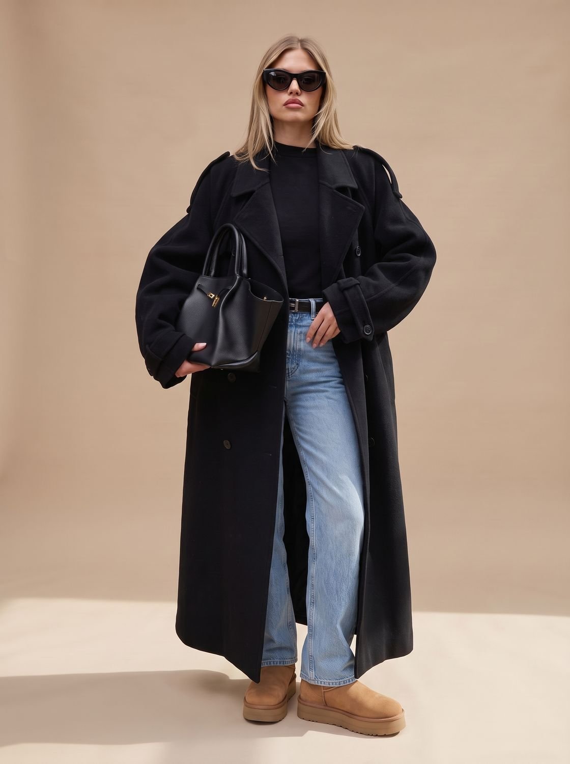 Trench Coat Damen mit Gürtel und lässiger Passform - 6 - Trendlinie