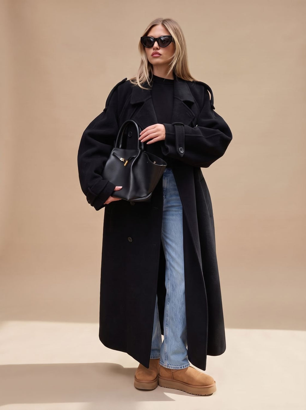 Trench Coat Damen mit Gürtel und lässiger Passform - 7 - Trendlinie