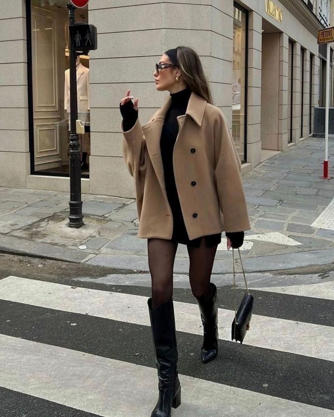 Oversized Damenjacke mit Knopfverschluss und lässigem Schnitt - 1 - Trendlinie