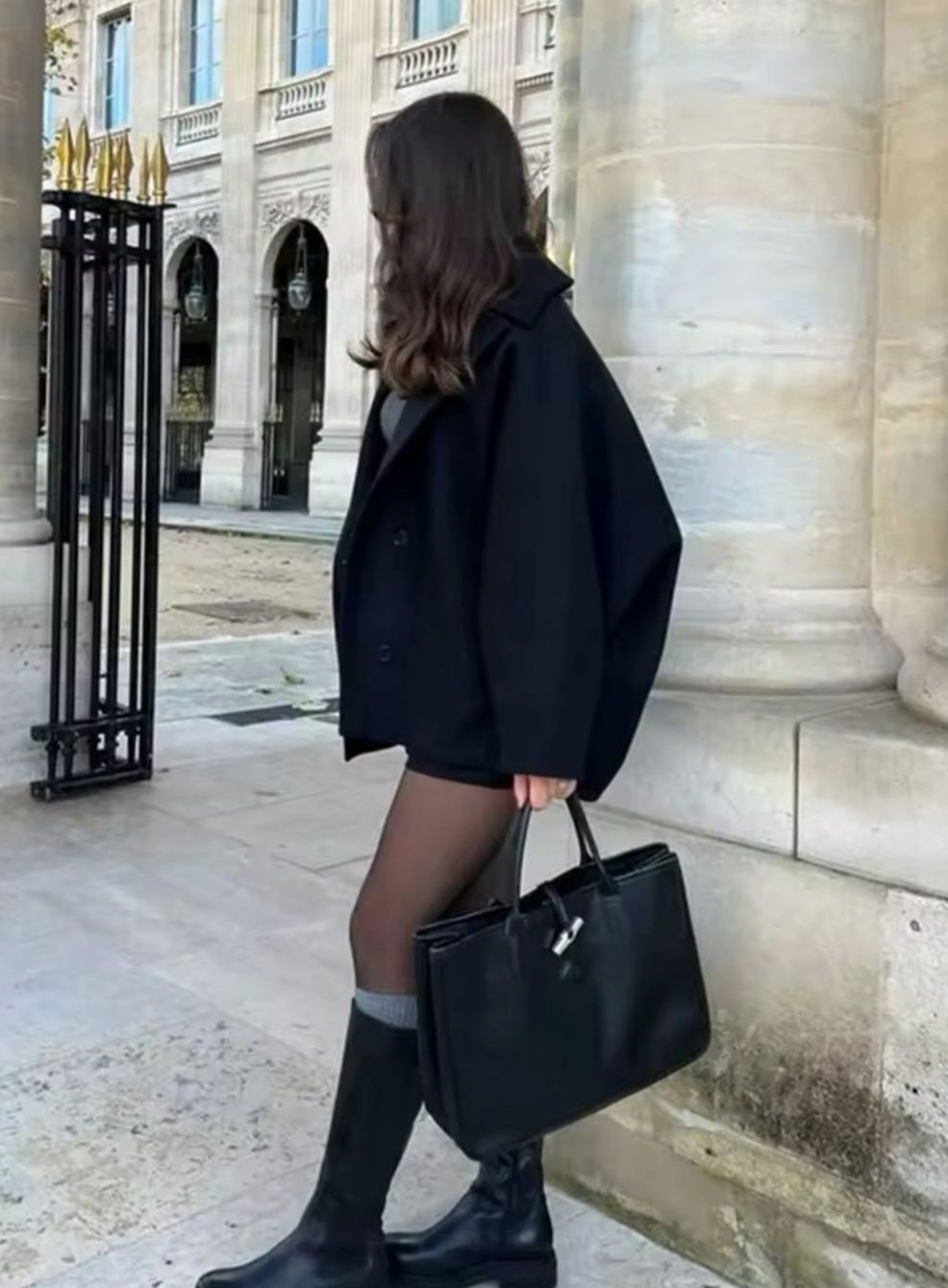 Oversized Damenjacke mit Knopfverschluss und lässigem Schnitt - 5 - Trendlinie
