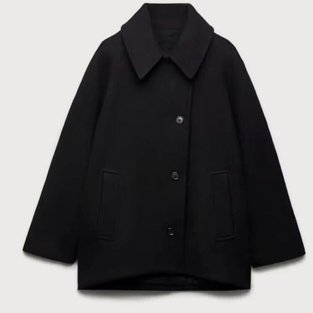Oversized Damenjacke mit Knopfverschluss und lässigem Schnitt - 15 - Trendlinie