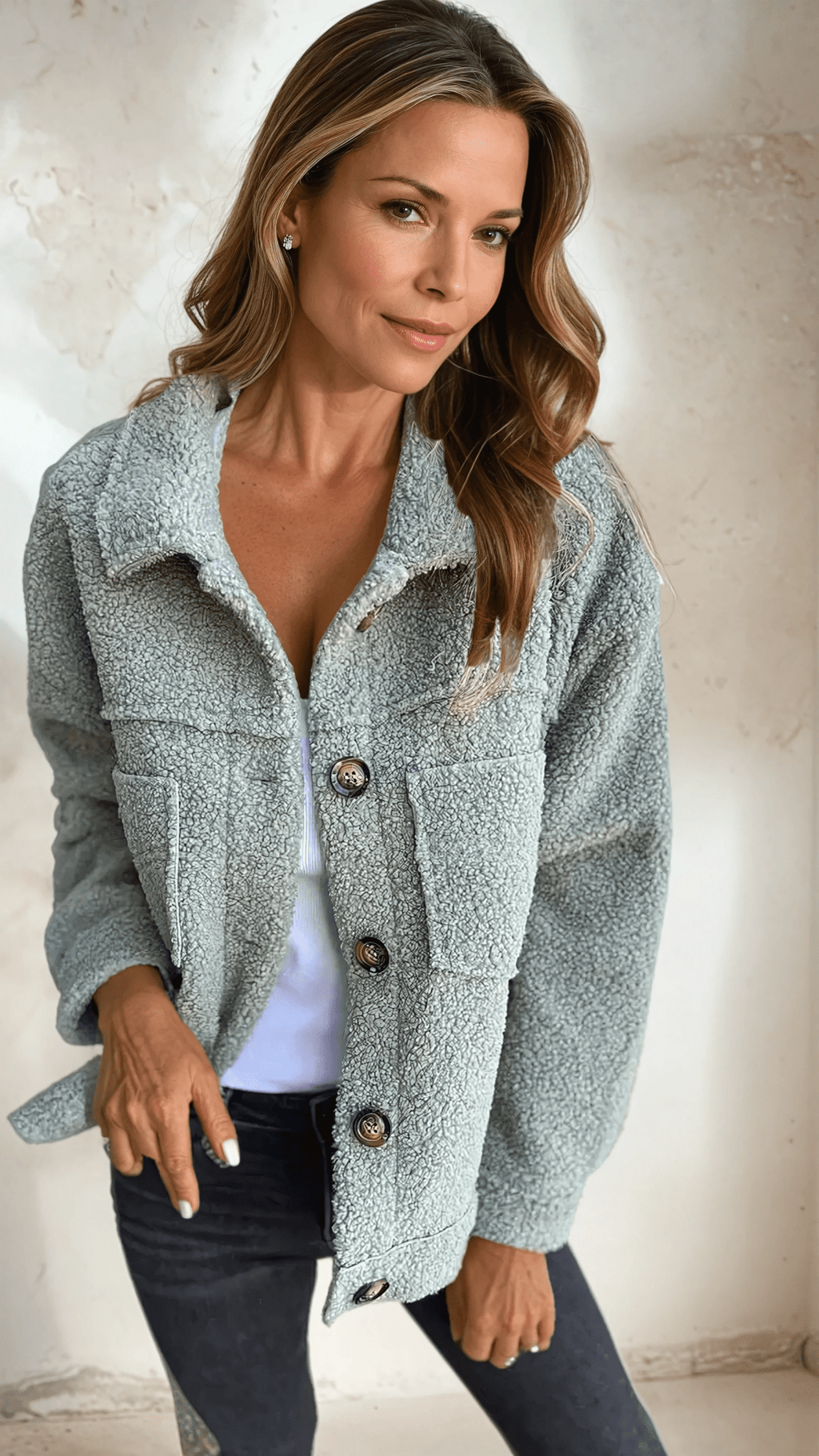 Damenjacke in lässigem Design mit praktischen Taschen - 3 - Trendlinie