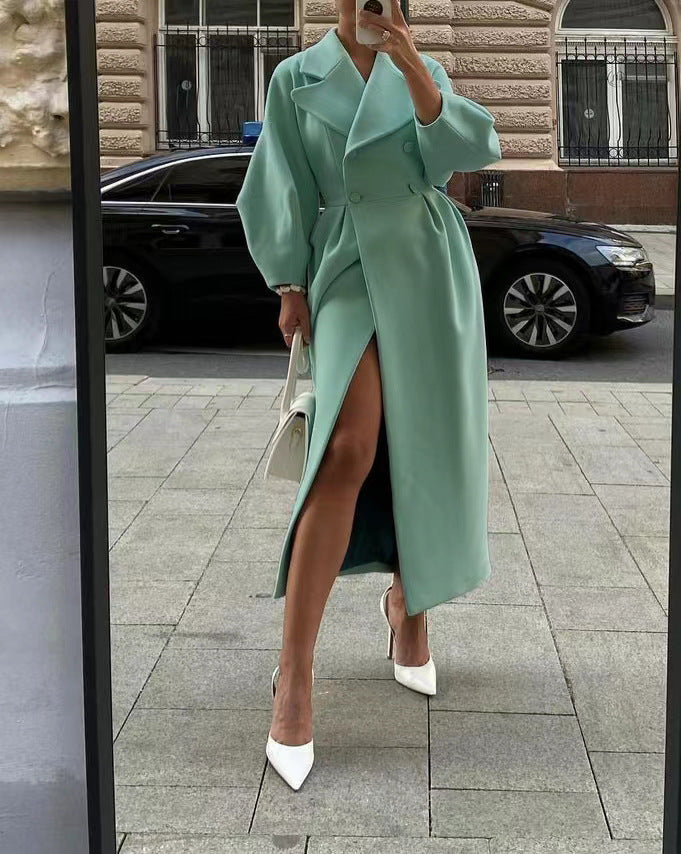 Trench Coat Damen mit taillierter Form und langen Ärmeln - 2 - Trendlinie