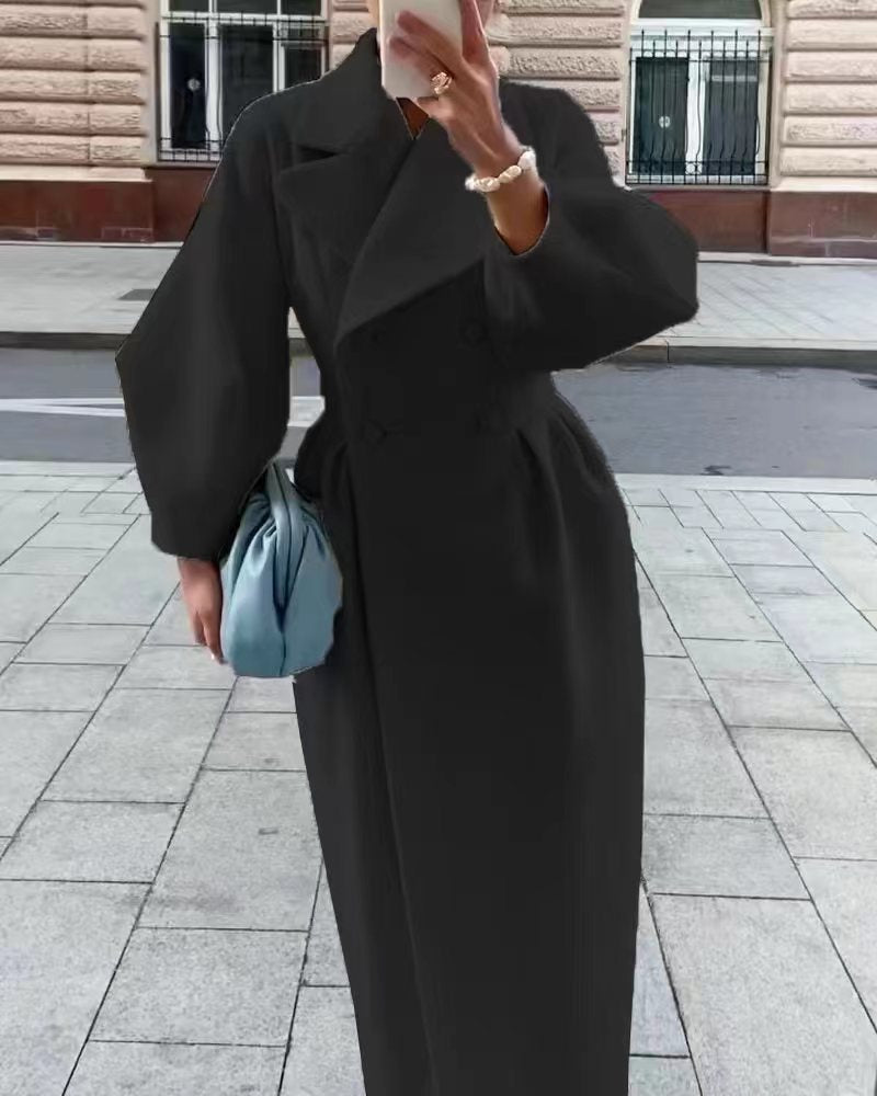 Trench Coat Damen mit taillierter Form und langen Ärmeln - 4 - Trendlinie