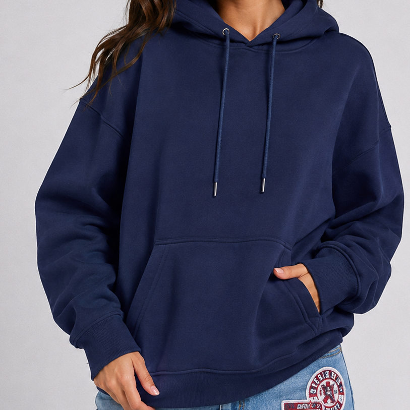 Damen Hoodie mit entspannter Passform und auffälligem Sternenprint - 3 - Trendlinie