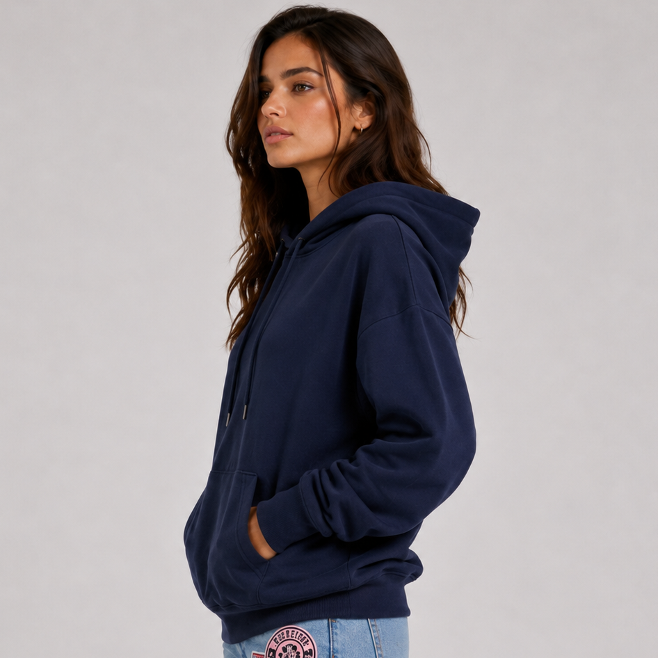 Damen Hoodie mit entspannter Passform und auffälligem Sternenprint - 4 - Trendlinie