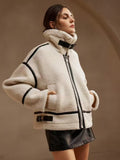 Damen Jacke mit hohem Kragen und praktischen Taschen - 1 - Trendlinie