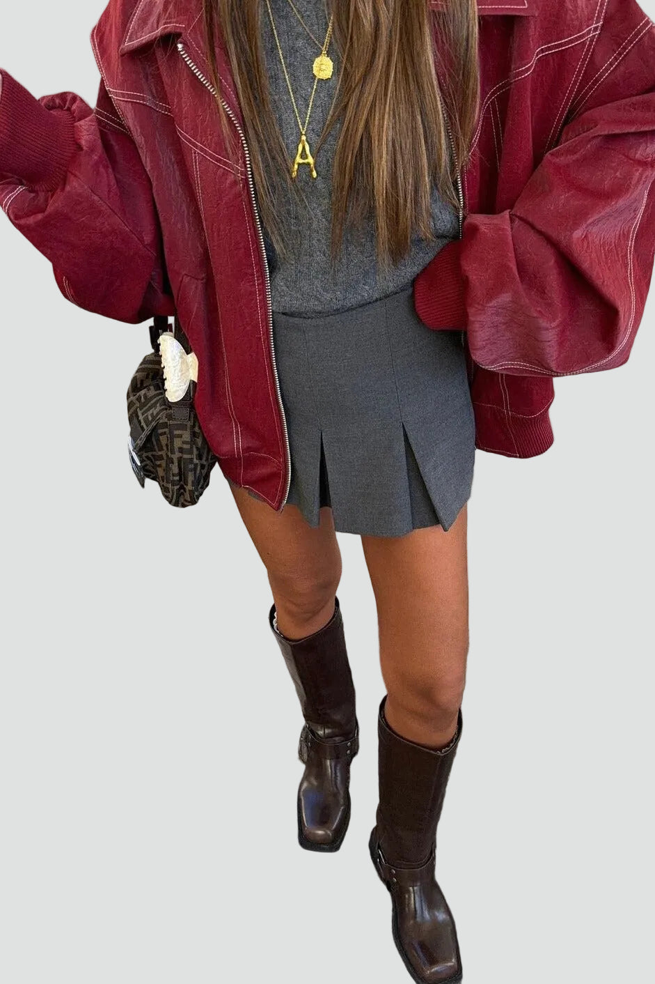 Oversized Jacke Damen mit auffälligen Nähten und praktischen Taschen - 3 - Trendlinie