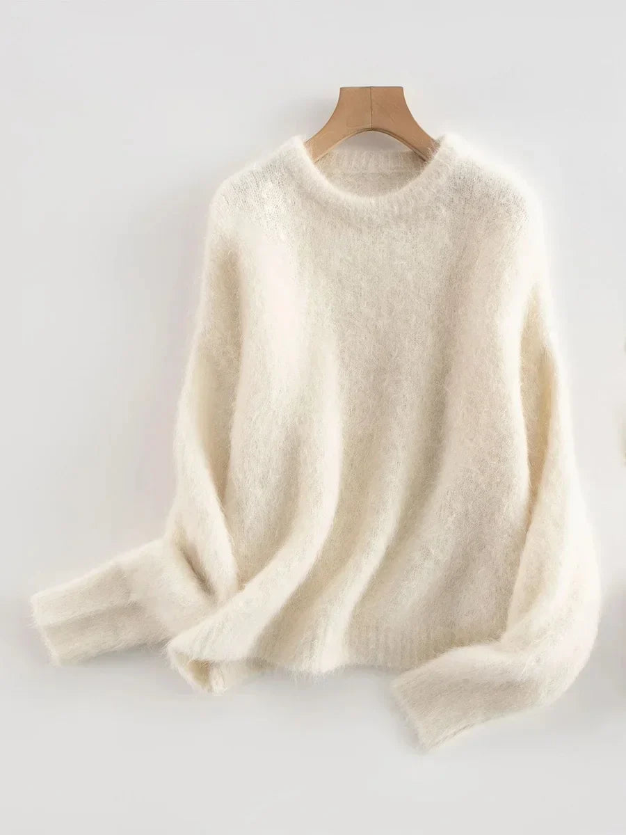 Damen Pullover mit Rundhalsausschnitt und lässiger Passform - 1 - Trendlinie