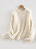 Damen Pullover mit Rundhalsausschnitt und lässiger Passform - 1 - Trendlinie