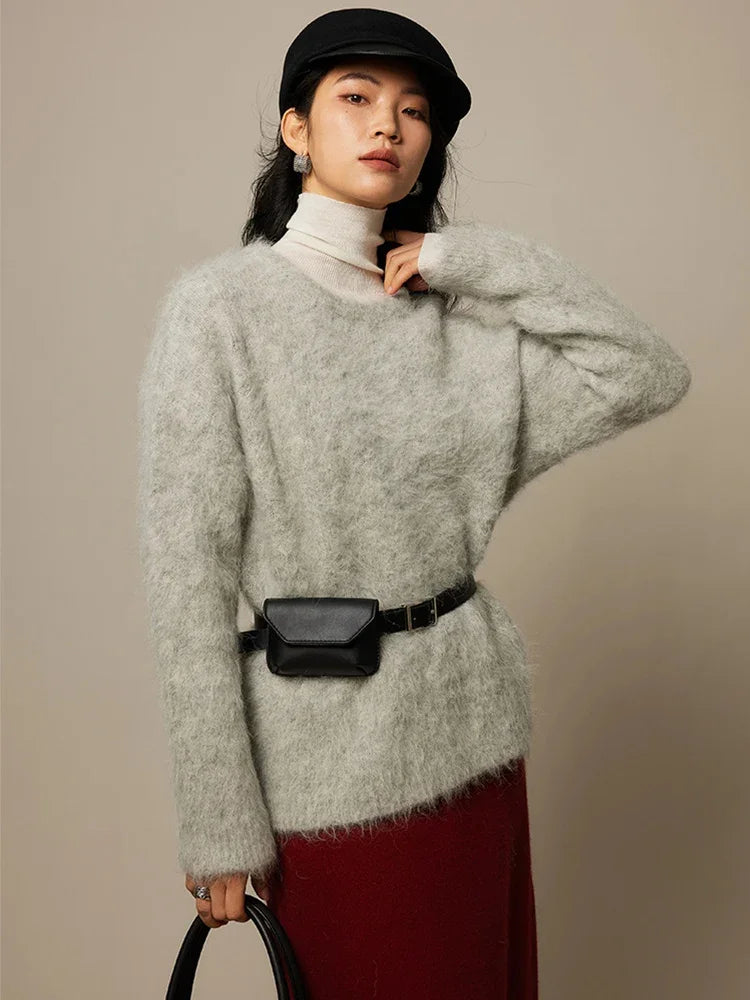Damen Pullover mit Rundhalsausschnitt und lässiger Passform - 3 - Trendlinie