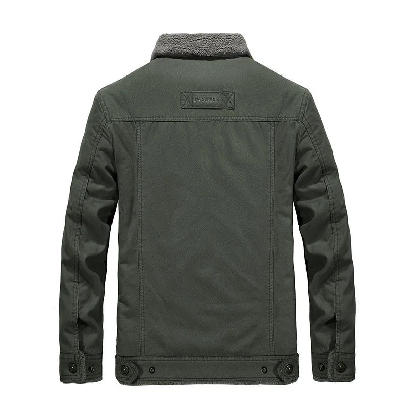 Modische Herren Jacke mit stylischem Kragen und praktischen Taschen - 7 - Trendlinie