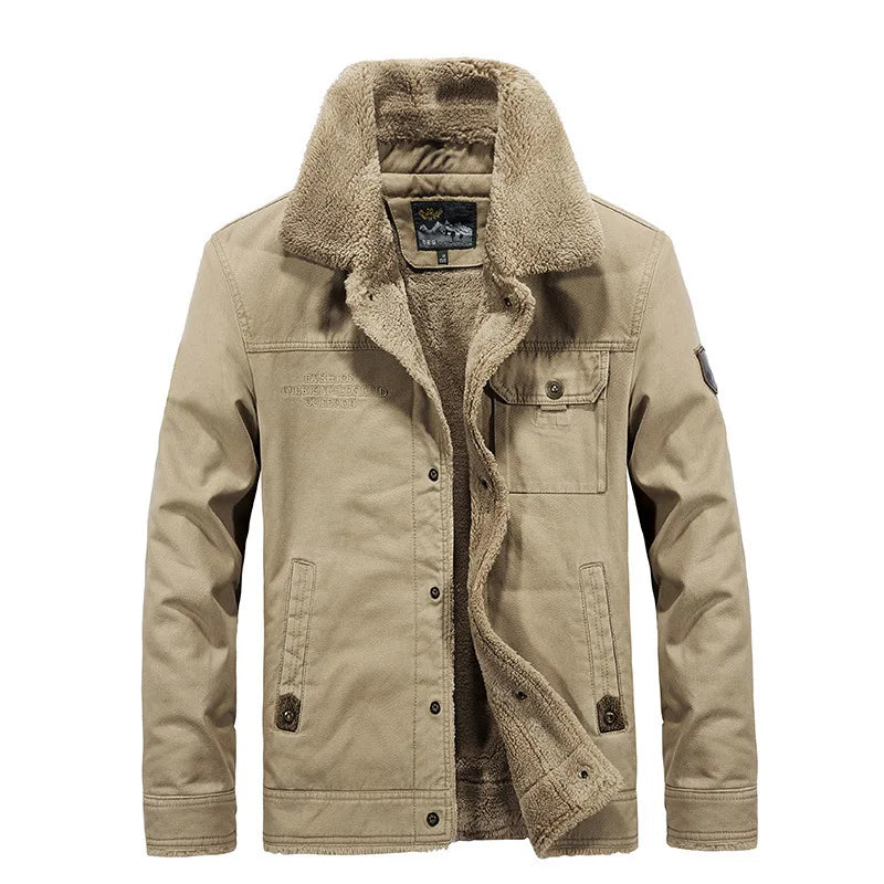Modische Herren Jacke mit stylischem Kragen und praktischen Taschen - 9 - Trendlinie