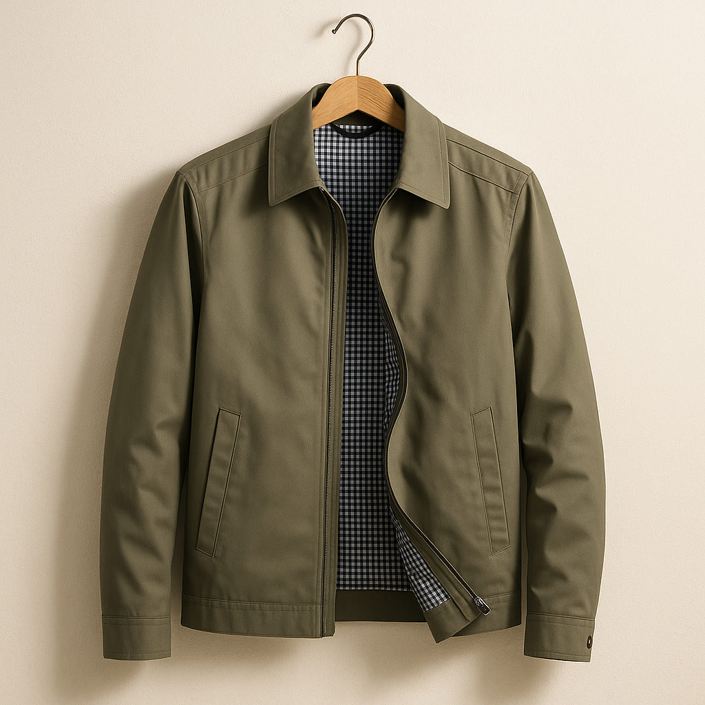 Herrenjacke mit Reißverschluss und klassischem Kragen - 9 - Trendlinie